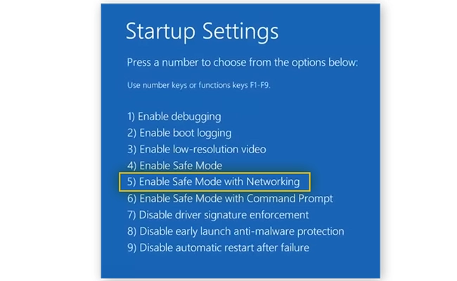 بوت کردن ویندوز در حالت Safe Mode